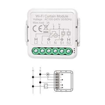 Tuya WiFi Intelligent Curtain Switch Module Intelligent Modification Module Mobilephone APP Remotes