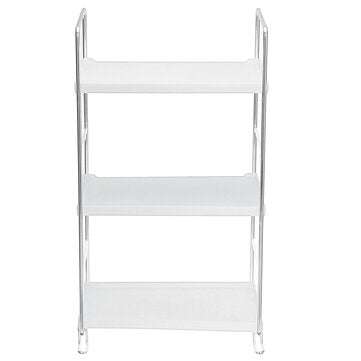 Three Layer Storage Rack Chrome Plated Copper Shelf Detachable Storage Shed Organizer ... (TYPE: .A)