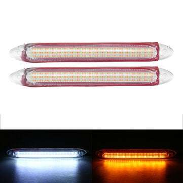 Universal LED Sequential Turn Signal Daytime Running Light for Car Headlights (LENGTH: 15.5CM)