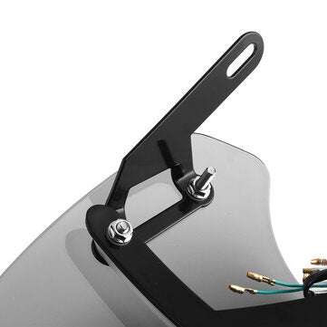 Universal LED Front Fairing Windshield Motorcycle Windscreen Fitting 5"-7" Round Headlight