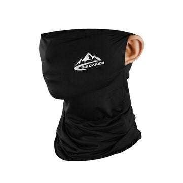 Unisex Cycling Half Face Mask Balaclava Ice Silk Motorcycle Bike Neck Scarf (COLOR: BLACK)