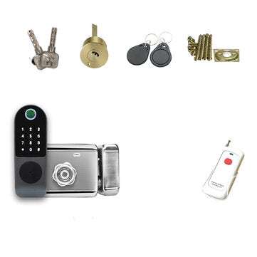 Tuya APP Fingerprint Door Lock Waterproof Outdoor Gate Bluetooth Lock TT Lock App Passcode Rfid Card