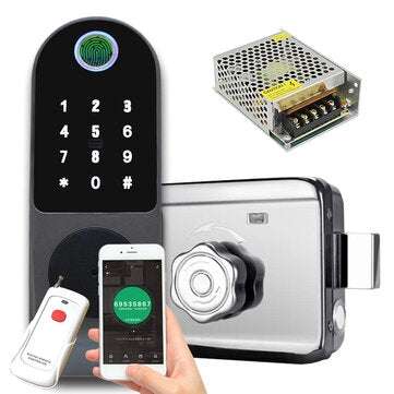 Tuya APP Fingerprint Door Lock Waterproof Outdoor Gate Bluetooth Lock TT Lock App Passcode Rfid Card