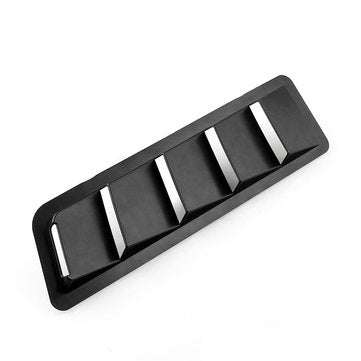 Universal Intake Panel Window Air Ventilated Blinds Air Outlet Trim Set Matte Black ABS