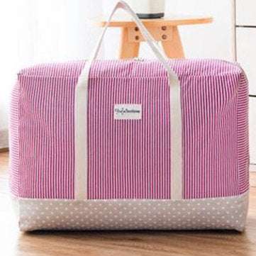 Thick Cotton Linen Clothing Quilts Storage Bag Quilt Washable Finishi... (SIZE 3: XL | COLOR.: PINK)