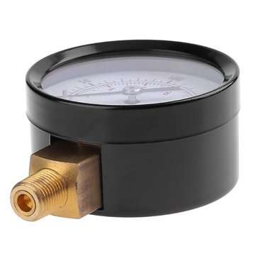 TS-Z52 Pressure Gauge 1/8inch NPT Side Mount 0-200psi 0-14bar Pressure Gauge Dial Air Compressor Met