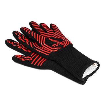 Tvird BBQ Grilling Cooking Gloves 932F Heat Resistant Barbecue Gloves for Men Women Kitchen Protec