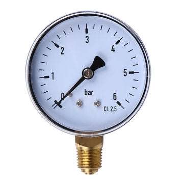 TS-60-6 6 Bar Mini Pressure Gauge Dial Air Compressor Meter Hydraulic Pressure Tester Accurate Measu