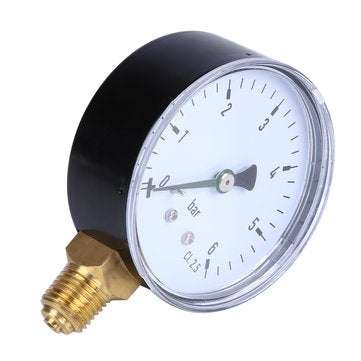 TS-60-6 6 Bar Mini Pressure Gauge Dial Air Compressor Meter Hydraulic Pressure Tester Accurate Measu