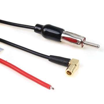 Universal DAB+ FM Car Antenna Aerial Splitter Cable Digital Radio Amplifier with SMA Connector