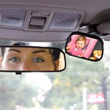 Tirol Mini Adjustable Sun Visor/ Windshield Car Baby View Mirror Car Rear Baby Safety Convex Mirror