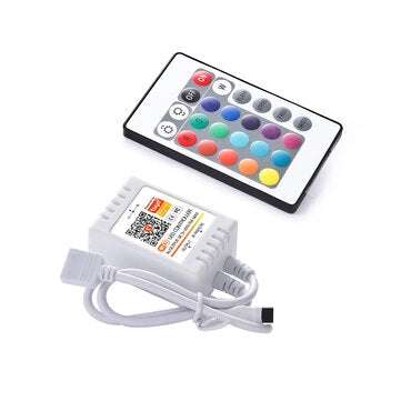 Tuya WiFi Smart APP RGBW LED Strip Controller IR Remote Control Work with Amazon Alexa Google Home D