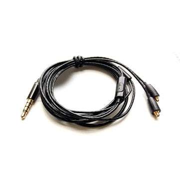 Tingo Cables Black E80 Pin Earphone Cable 3.5mm Jack Wire with Micrphone (COLOR.: BLACK)
