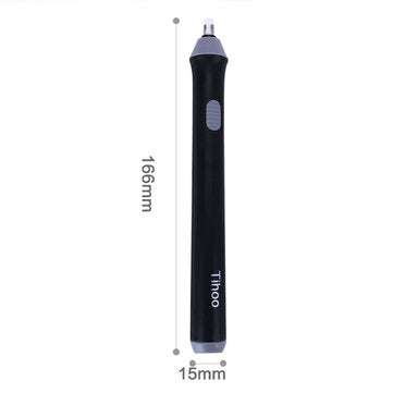 Tenwin TC8302 Electric Eraser Power-saving Automatic Rotating Electric Eraser Ske... (COLOR.: BLACK)