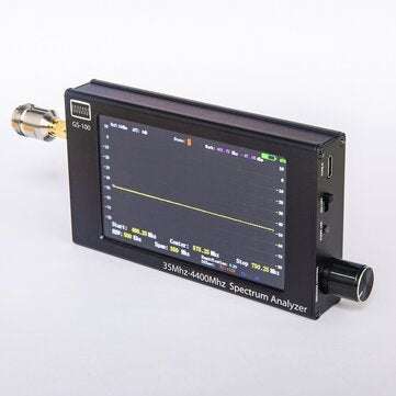 Third Generation GS-100  35MHz- 4400MHz Handheld Spectrum Analyzer with  4.3-inch TFT LCD (480*800)
