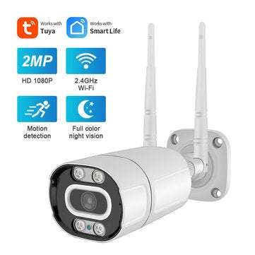 Tuya HD 1080P Wifi IP 2MP Camera 2.4GHz  Video Home Smart Security Camera Support ... (PLUG: EUPLUG)