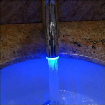 Temperature Sensor Control RGB Changing LED Water Faucet Tap Light for Kitchen Bathroom