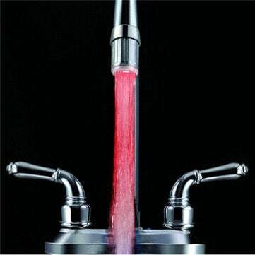 Temperature Sensor Control RGB Changing LED Water Faucet Tap Light for Kitchen Bathroom