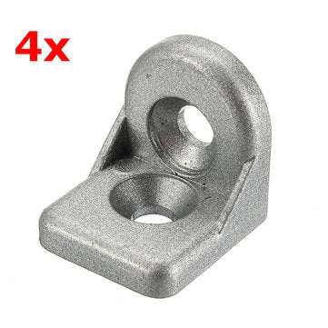 Suleve ZAS20 4Pcs Steel Ring Angle Bracket Corner Brackets Zinc alloy 20x20mm