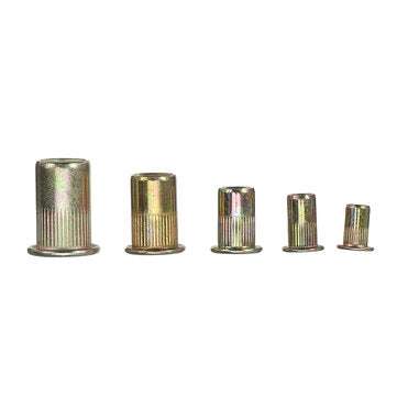 Suleve MXZN6 115Pcs Mixed Zinc Plated Rivet Nut Rivnuts Blindnuts Nutserts M4-M10 Nut Insert Rivet A