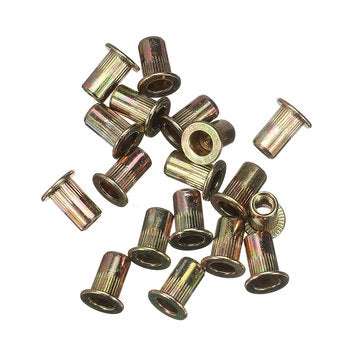 Suleve MXZN6 115Pcs Mixed Zinc Plated Rivet Nut Rivnuts Blindnuts Nutserts M4-M10 Nut Insert Rivet A
