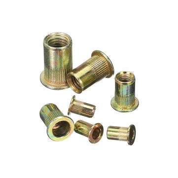 Suleve MXZN6 115Pcs Mixed Zinc Plated Rivet Nut Rivnuts Blindnuts Nutserts M4-M10 Nut Insert Rivet A