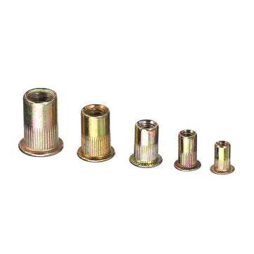 Suleve MXZN6 115Pcs Mixed Zinc Plated Rivet Nut Rivnuts Blindnuts Nutserts M4-M10 Nut Insert Rivet A