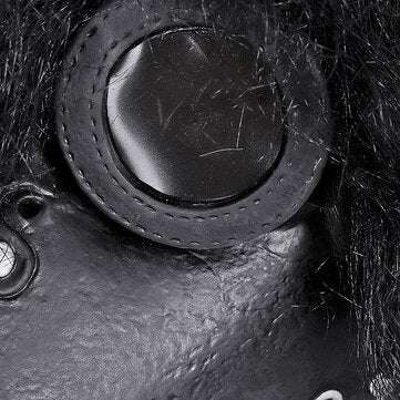 The Plague Doctor Mask Black Latex Gothic Steampunk Bird Beak