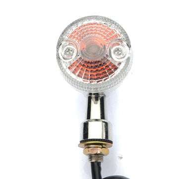 Universal Front Rear Motorcycle Turn Signals Indicators Amber Lights Lamp