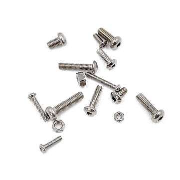 Suleve MXSH10 520Pcs Stainless Steel Hex Socket Round Head Screws Nuts Assortment Set M3 M4 M5