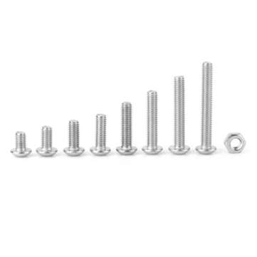 Suleve MXSH10 520Pcs Stainless Steel Hex Socket Round Head Screws Nuts Assortment Set M3 M4 M5