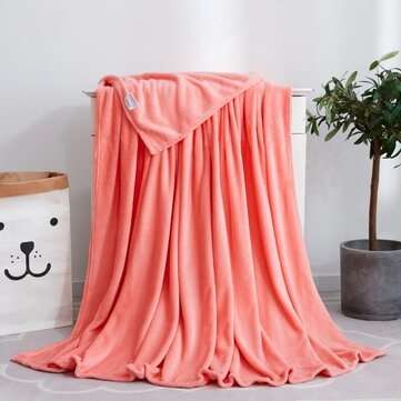 Super Soft Faux Fur Fleece Throw Mink Large Sofa Bed Blanket (COLOR: RED)