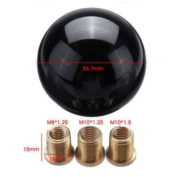 Universal Car Shift Knob Head Ball Head Round Ball With 3 Metal Adapter