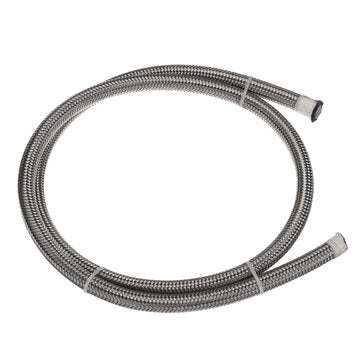 Teflon Stainless Braided Hose Tube Pipe Line Black for Petrol Oil Di Fuel Oil Line 1M