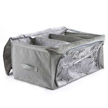 Transparent Quilts And Clothes Storage Bag Folding Organizer Bags Bamboo Container