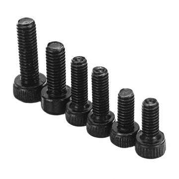 Suleve MXCH2 240Pcs M2/M2.5/M3 Hex Socket Head Cap Screws Carbon Steel Assortment Kit