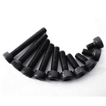 Suleve MXCH2 240Pcs M2/M2.5/M3 Hex Socket Head Cap Screws Carbon Steel Assortment Kit