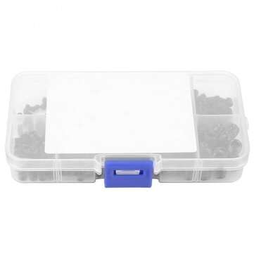 Suleve MXCH13 300Pcs M3-M8 Black Hex Socket Screws Grub Screw Allen Head Cup Point Assortment Kit 12