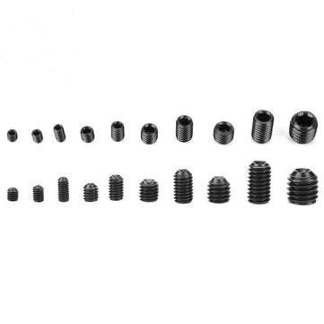 Suleve MXCH13 300Pcs M3-M8 Black Hex Socket Screws Grub Screw Allen Head Cup Point Assortment Kit 12