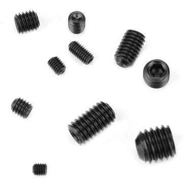 Suleve MXCH13 300Pcs M3-M8 Black Hex Socket Screws Grub Screw Allen Head Cup Point Assortment Kit 12