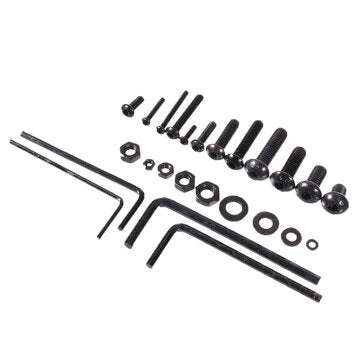 Suleve MXCH11 1220Pcs M2 M3 M4 M5 Carbon Steel Pan Head Hex Socket Screw Hex Screws Nut Assortment K