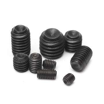 Suleve MXAS1 250Pcs Head Socket Hex Set Grub Screw Cup Point Alloy Steel Assortment With Case