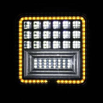 Universal Car LED Work Light Vehicle Spotlight Lamp Square 200W 6000K 8000LM Waterproof For Off-r