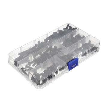 Suleve M5CH2 140Pcs M5 10.9 Grade Carbon Steel Hex Socket Button Round Head Screw Bolt Assortment