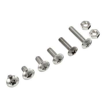 Suleve M4SP1 M4 Stainless Steel Phillips Round Head Screws Bolts Nuts Assortment Kit 250Pcs