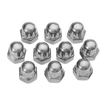 Suleve M4SN3 30Pcs M4 304 Stainless Steel Dome Head Cap Acorn Hex Nuts Thread Decor Cover Nuts