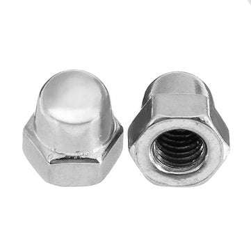 Suleve M4SN3 30Pcs M4 304 Stainless Steel Dome Head Cap Acorn Hex Nuts Thread Decor Cover Nuts