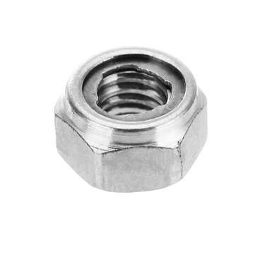 Suleve M4SN2 10Pcs M4 304 Stainless Steel Hex Self Locking Nuts Anti Loose All Steel Insert Lock