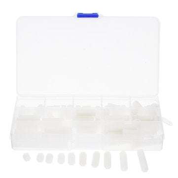 Suleve M4NH3 110Pcs M4 White Nylon Hex Column PCB Standoff Spacer Assortment (COLOR.: WHITE)
