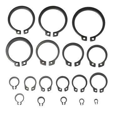 Suleve MXMR1 300Pcs 3-32mm Assorted External Circlip Snap Ring C-Clip Repairs Parts Case Box